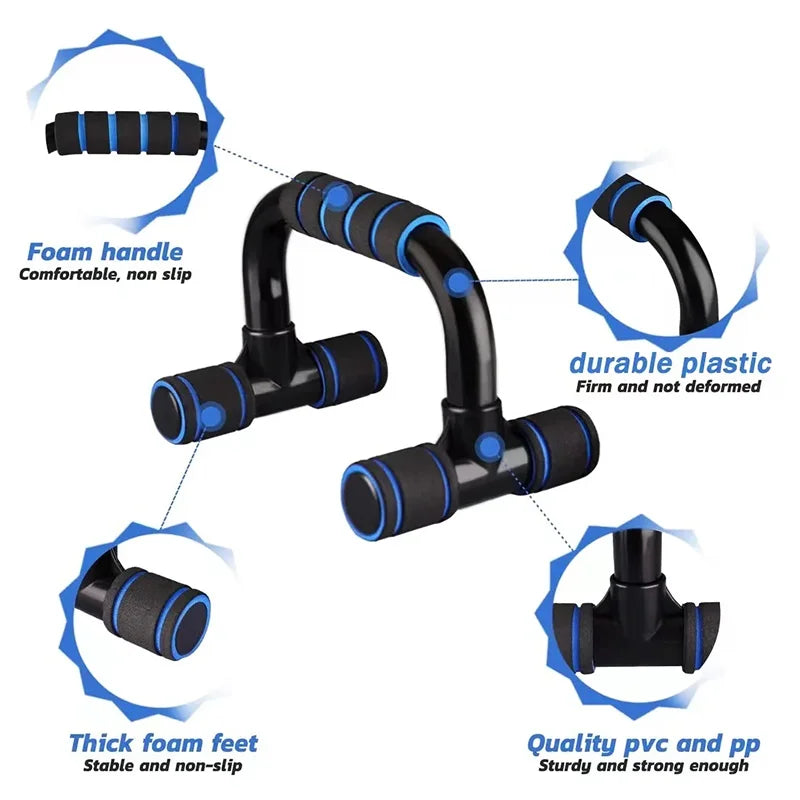 MarkhorAthletics™ 1 pair U-shaped Push-up Rack Fitness Equipment