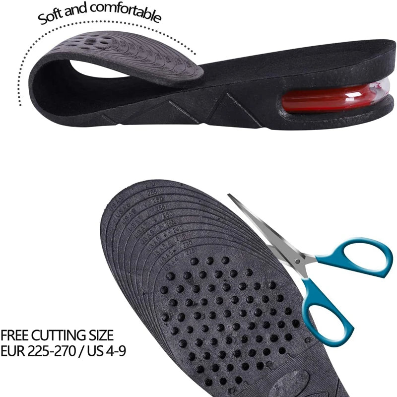 Height Increase Insoles - Invisible Air Cushion Elevator Insert