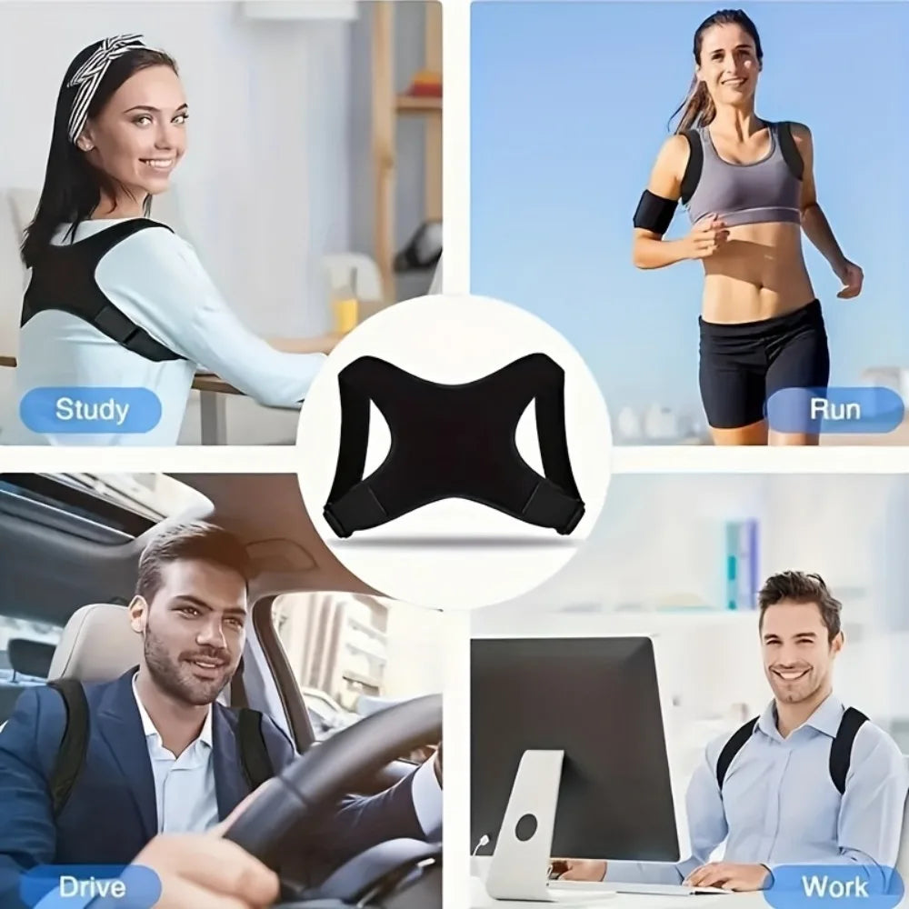 Figure-8 Back Support Brace – Adjustable Posture Corrector