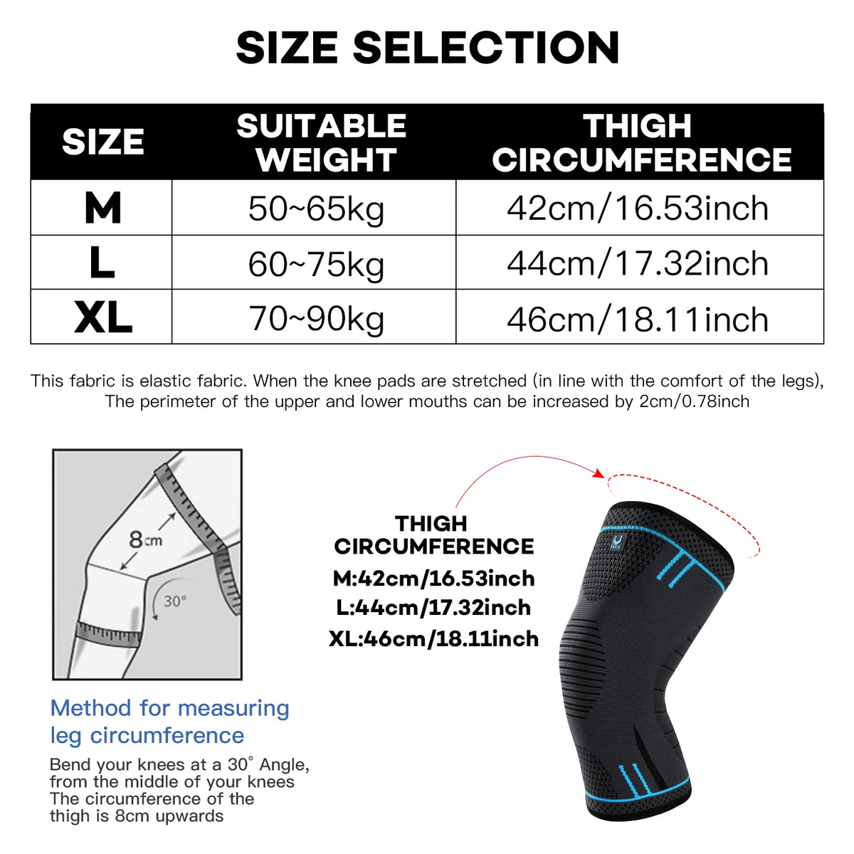 Compression Knee Sleeve – Spring Support Brace