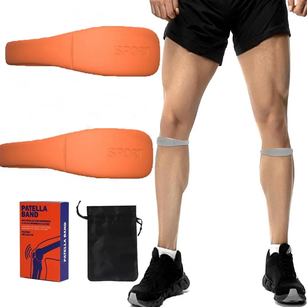 Silicone Patella Tendon Strap - Adjustable Support Band