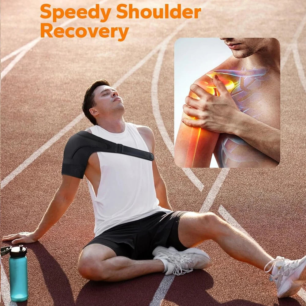 Adjustable Shoulder Support Brace - Compression Sleeve for Men & Women
