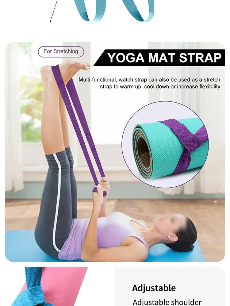 MarkhorAthletics™ Portable Yoga Mat Strap Belts