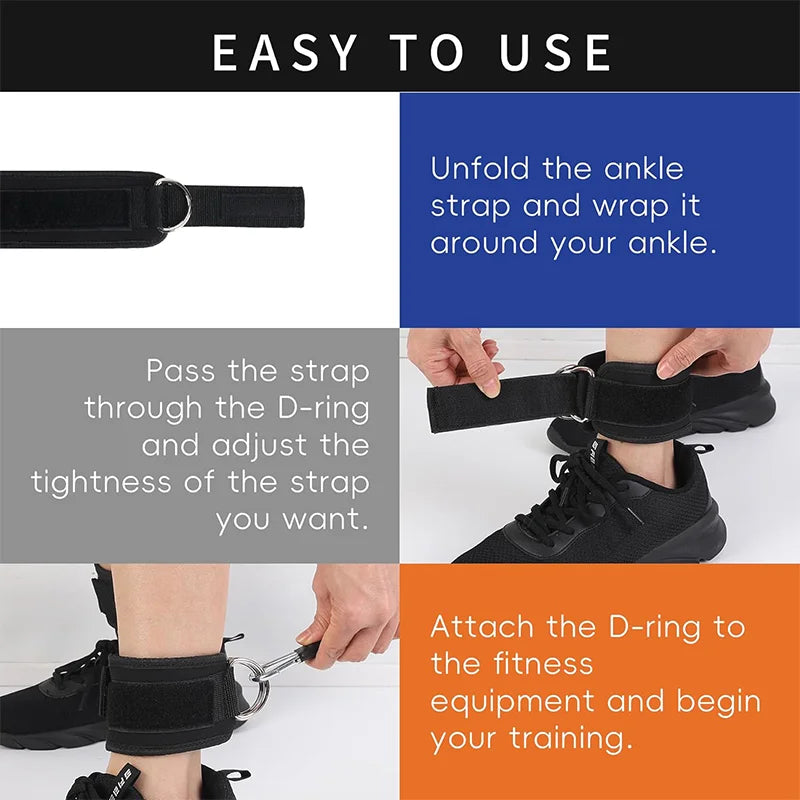 Ankle & Hip Resistance Bands – Booty Band Set with Ankle Straps