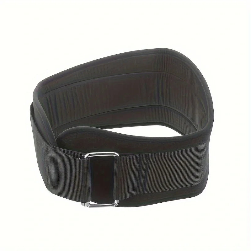 Heavy-Duty Back Support Belt with Metal Buckle - Adjustable Lumbar Support