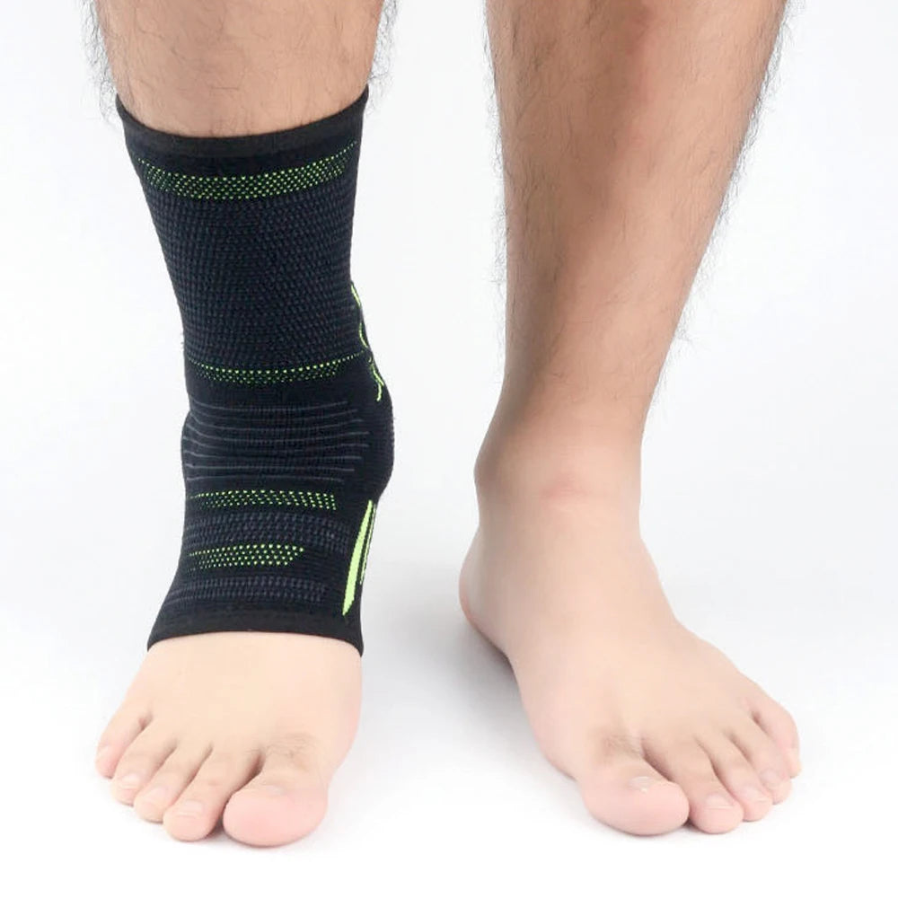 Toeless Ankle Sleeve with Silicone Gel Cushion - Anti-Slip Grip
