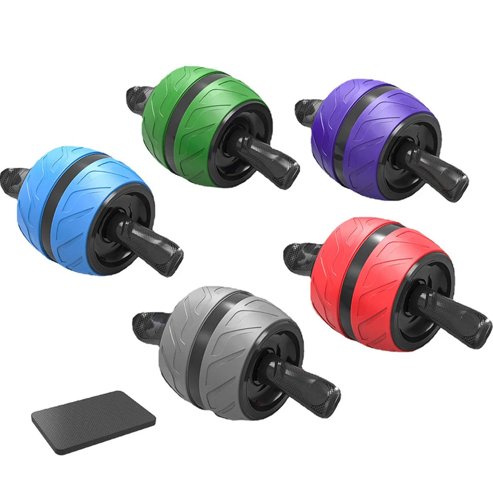 Rebound Ab Roller - Wide Wheel Core Trainer with Knee Mat