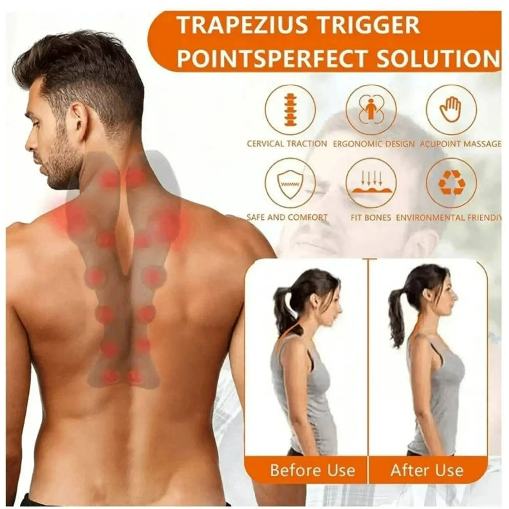 Cervical Traction Neck Stretcher - Trigger Point Massage Pillow