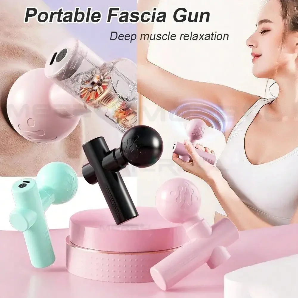 Mini Fascia Massage Gun - Compact Portable Muscle Massager