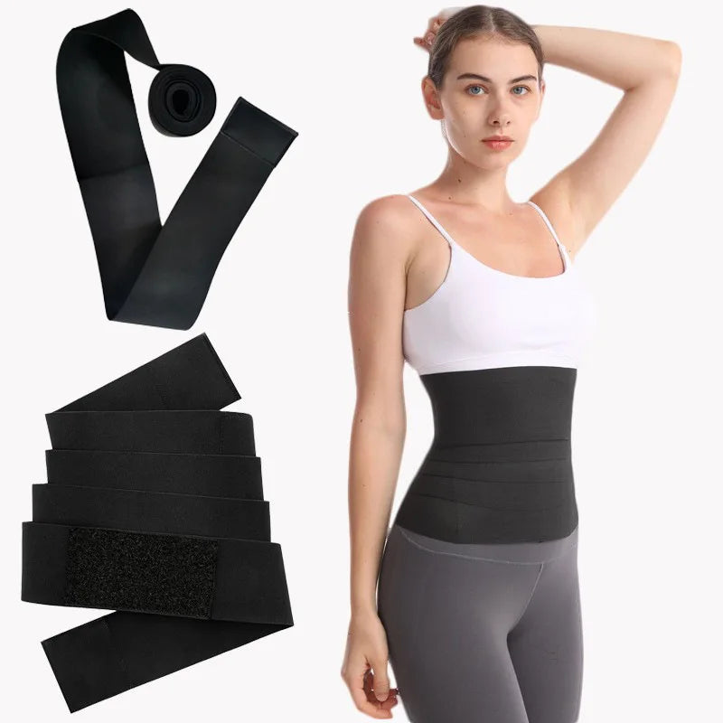 Waist Bandage Wrap Trainer - Firm Compression Tummy Wrap Belt