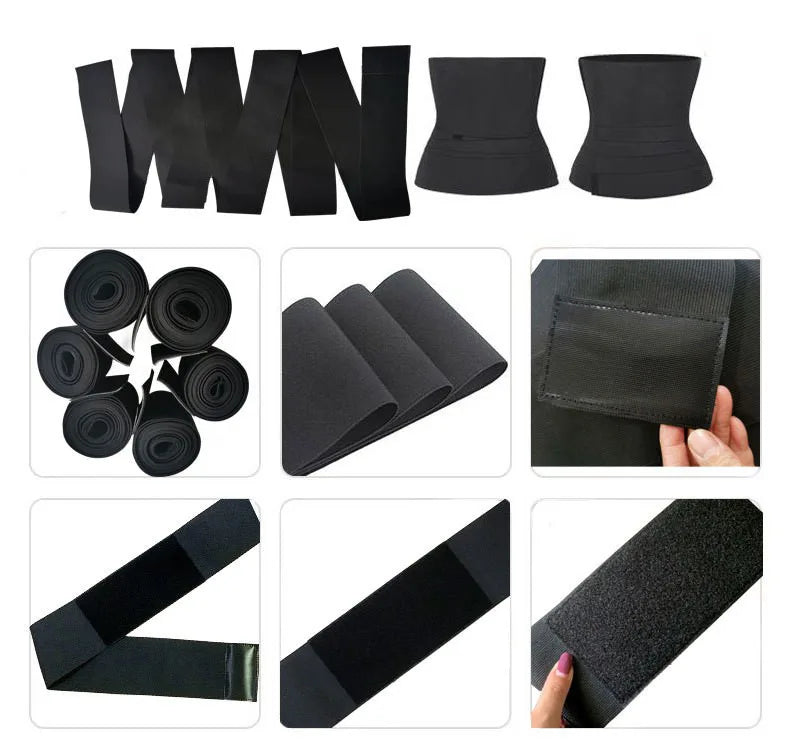 Waist Bandage Wrap Trainer - Firm Compression Tummy Wrap Belt
