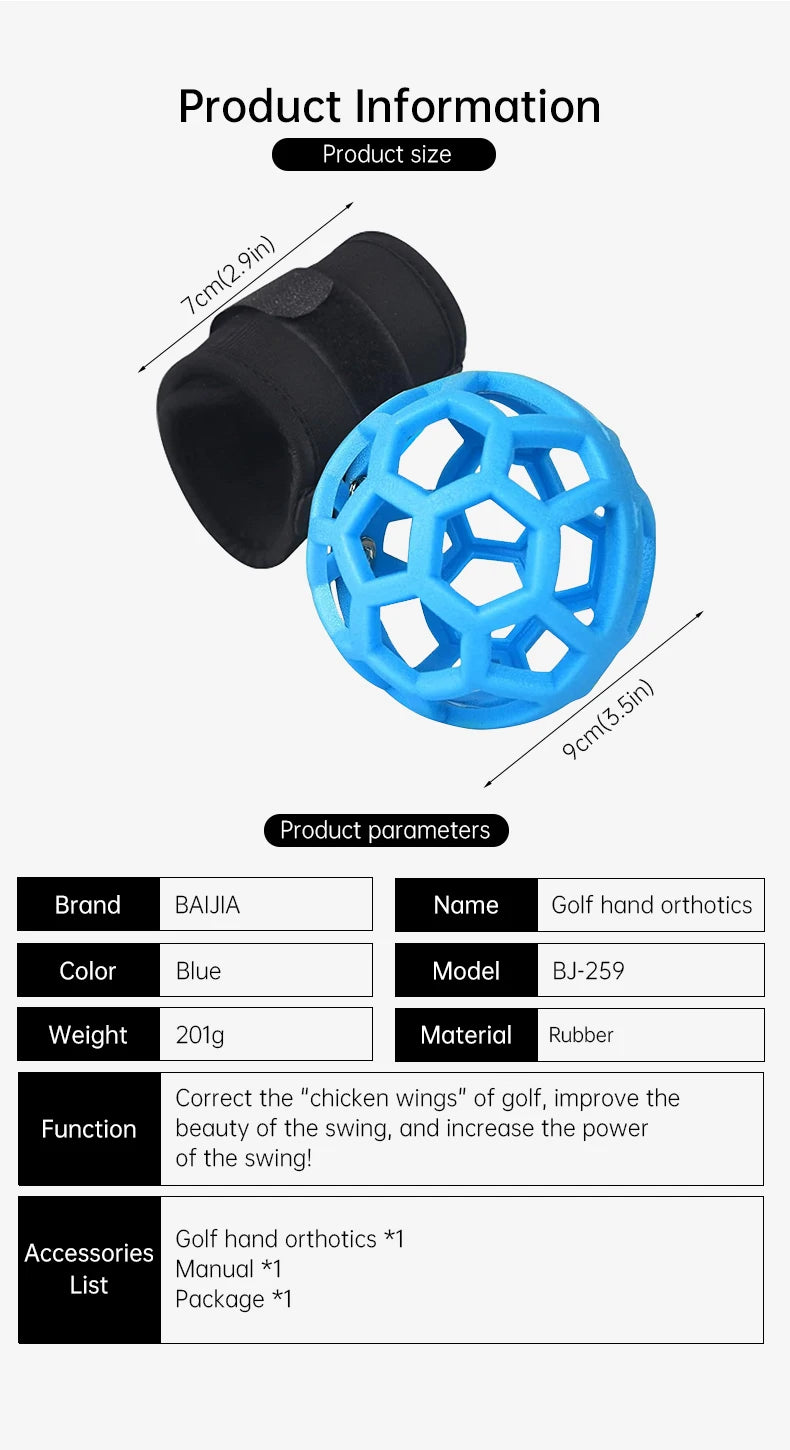 Golf Chicken Wing Corrector - Swing Connection Training Ball