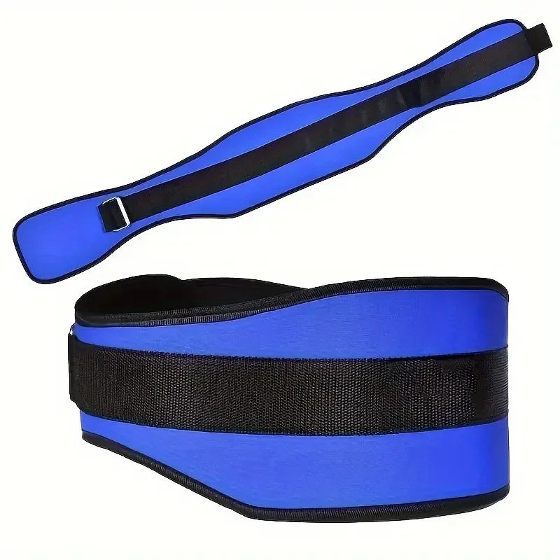 Heavy-Duty Back Support Belt with Metal Buckle - Adjustable Lumbar Support