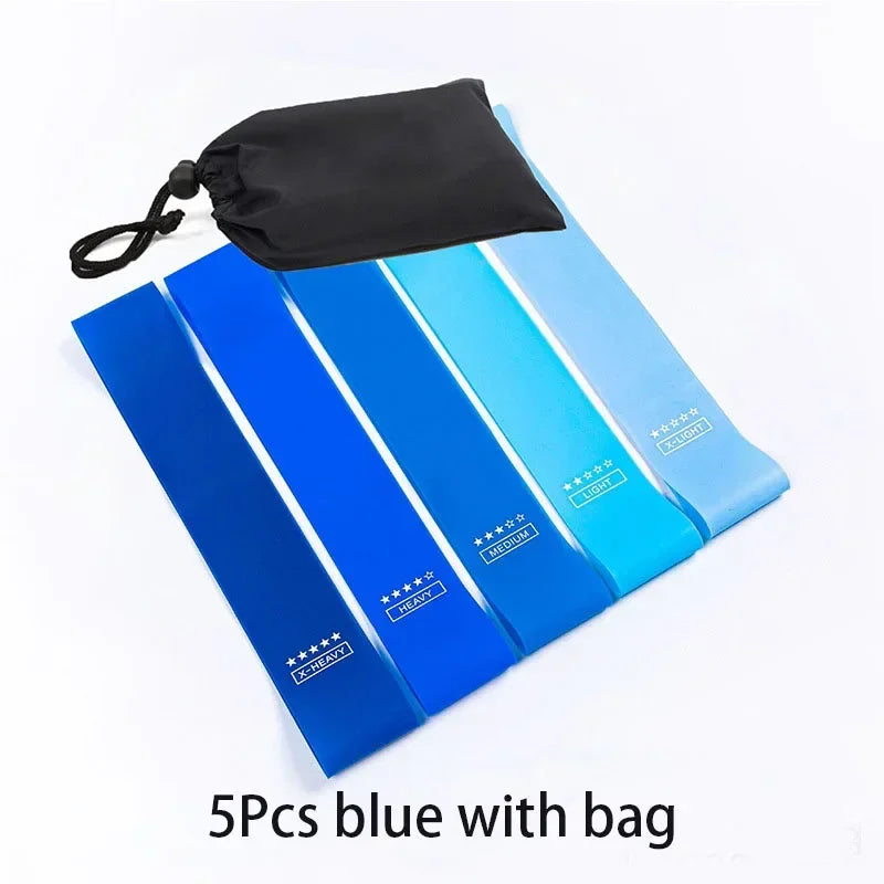 TPE Flat Resistance Loop Bands - 5-Piece Set