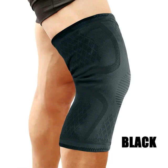 Open Patella Knee Compression Sleeve - Adjustable Weightlifting Support