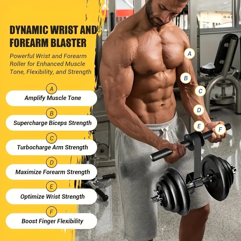 Iron Wrist & Forearm Strengthener Bar – Rotational Grip Trainer