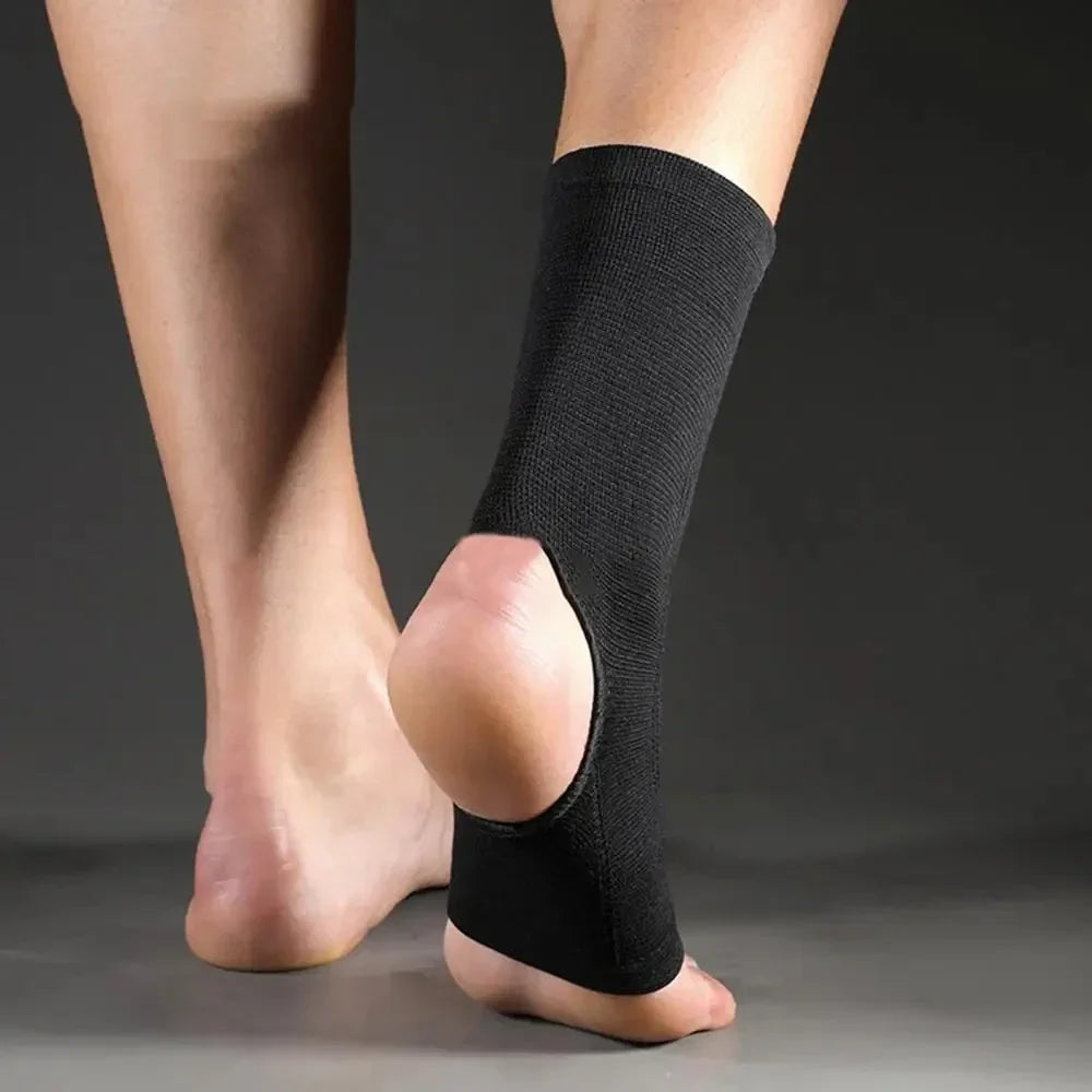 Breathable Ankle Compression Sleeve - Open-Heel Support Brace