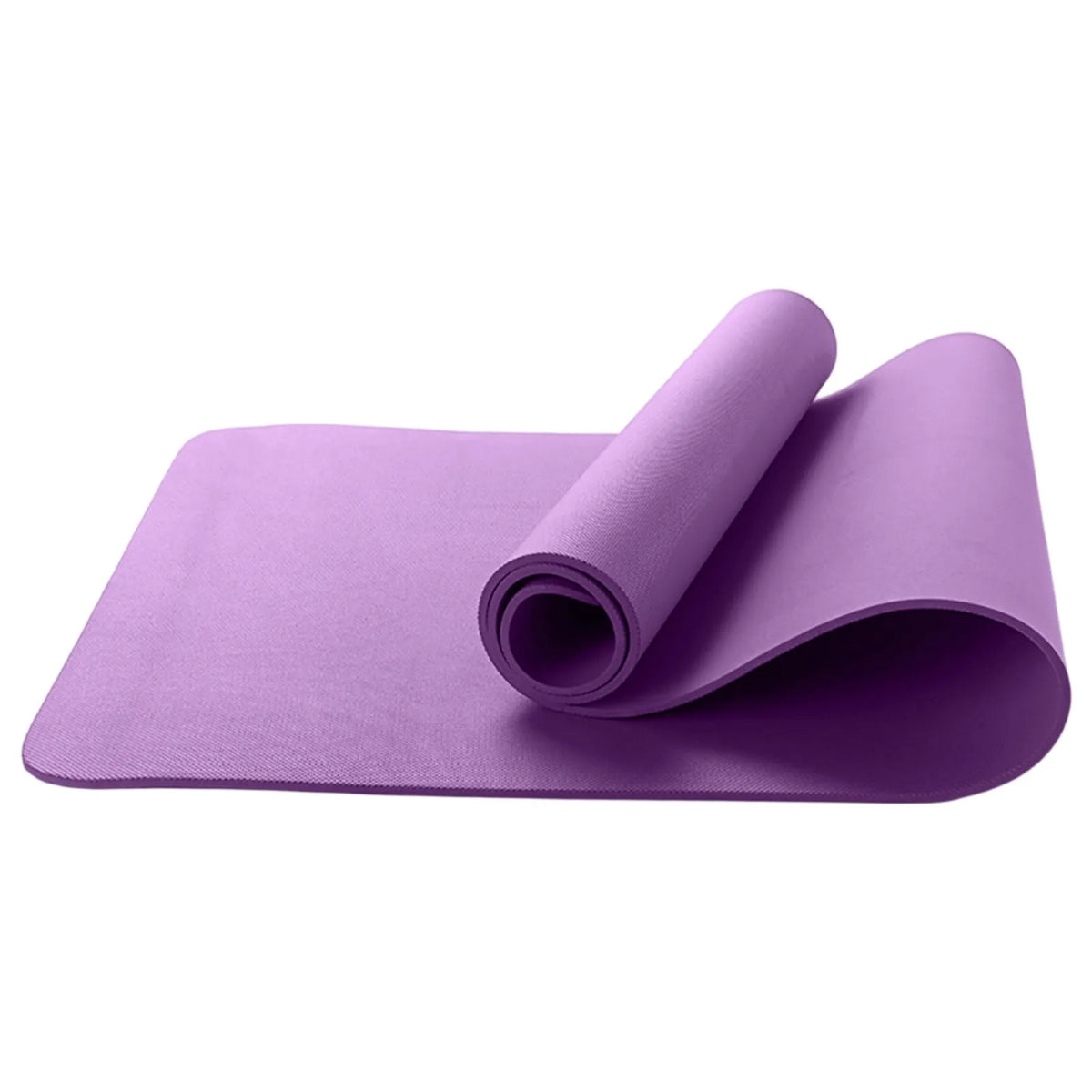 Purple Yoga Mat - 10mm Thick Non-Slip Exercise & Pilates Mat