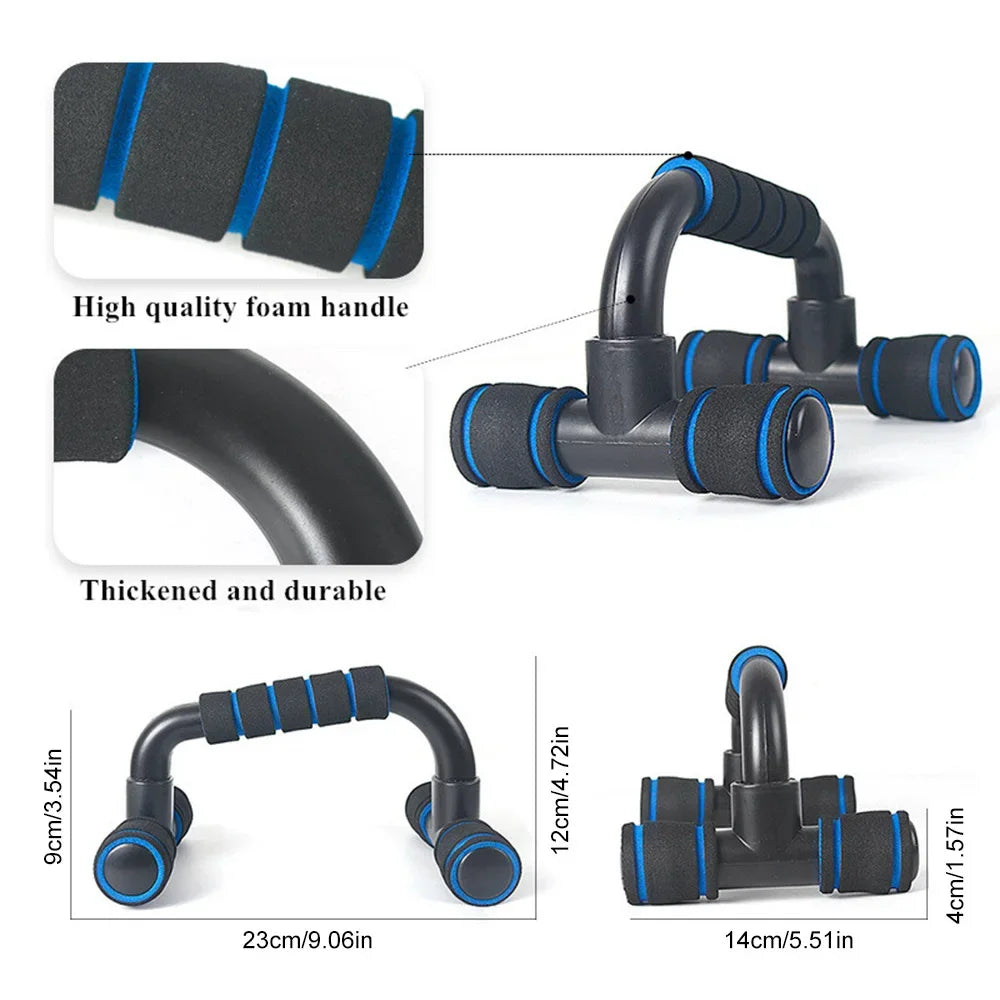 MarkhorAthletics™ 1 pair U-shaped Push-up Rack Fitness Equipment