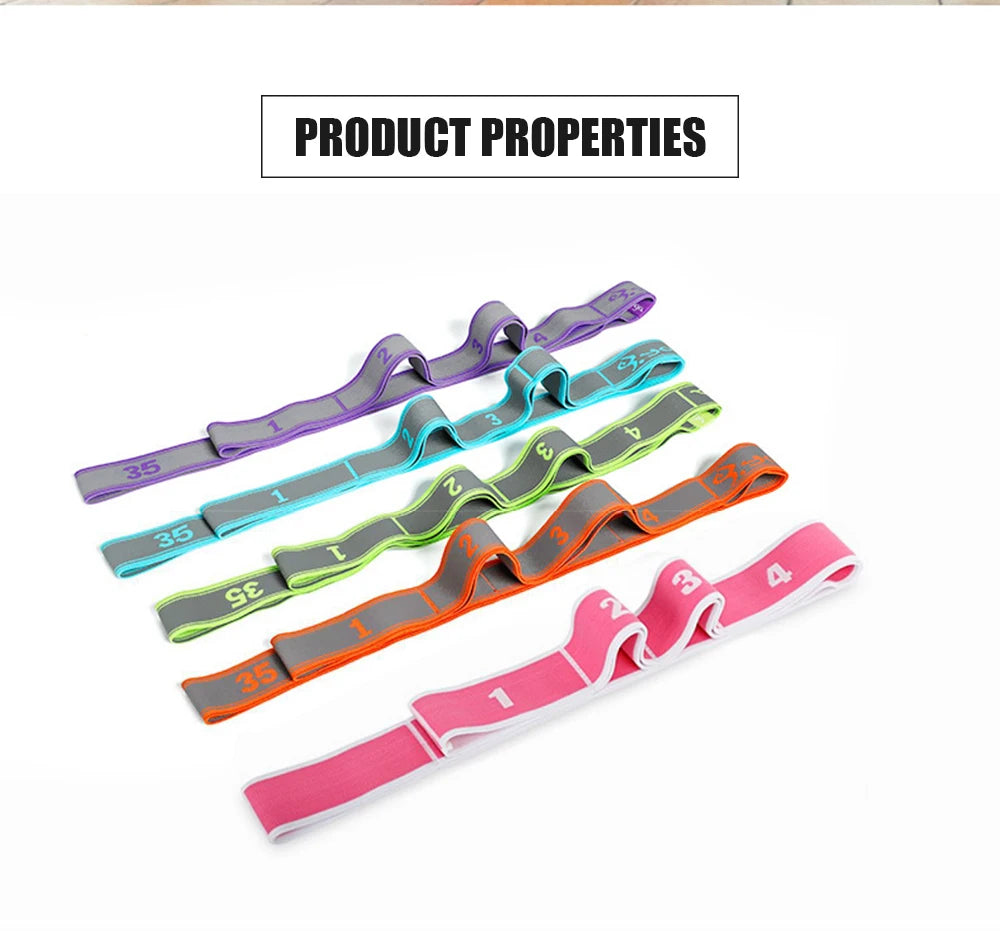 Multi-Section Yoga Stretch Strap - Ballet & Dance Flexibility Band