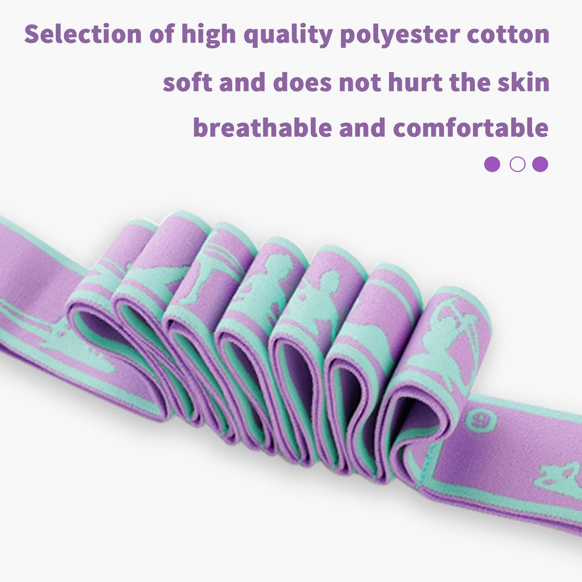 Multi-Section Yoga Stretch Strap - Ballet & Dance Flexibility Band