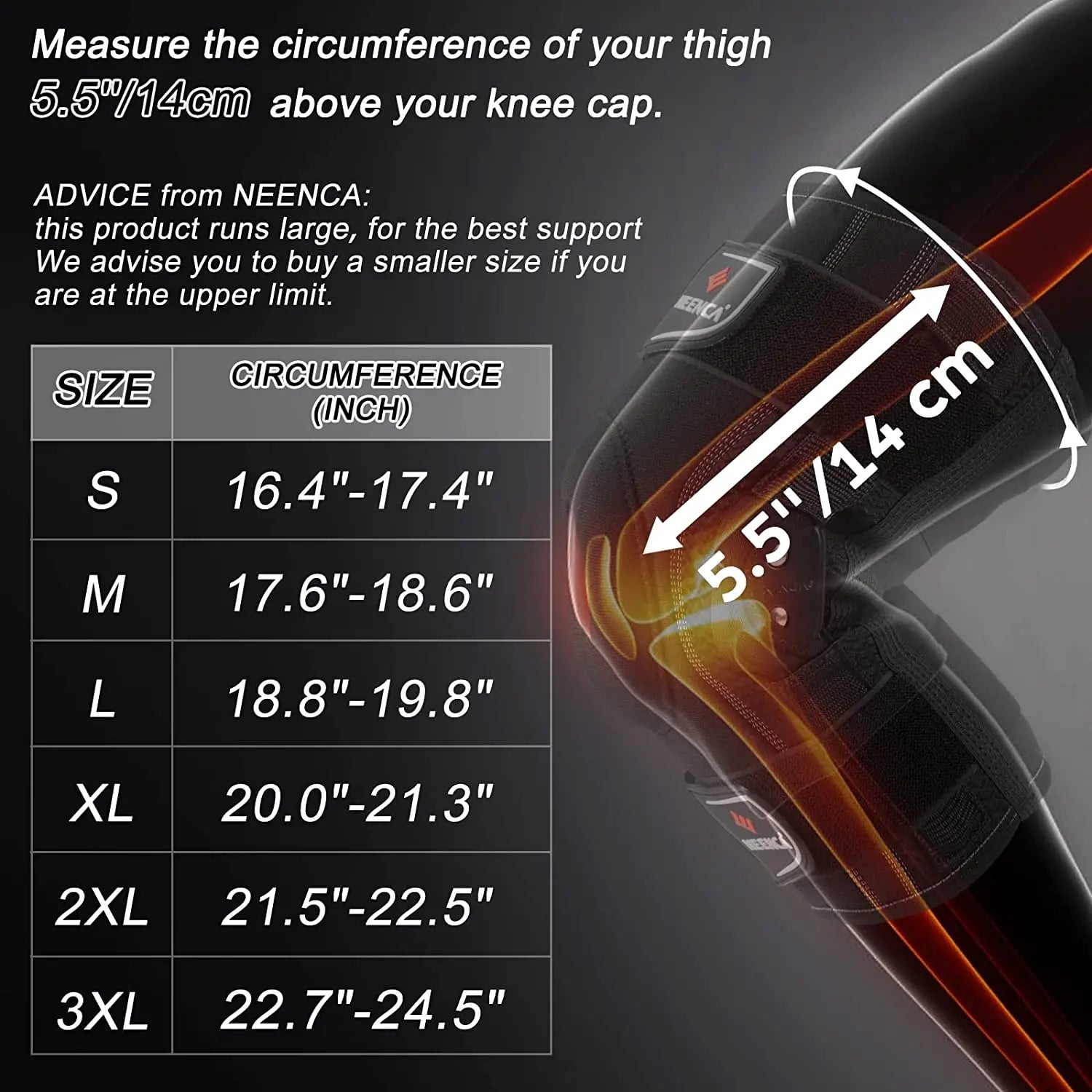 MarkhorAthletics™ Hinged Knee Brace for Knee Pain - Pain Relief