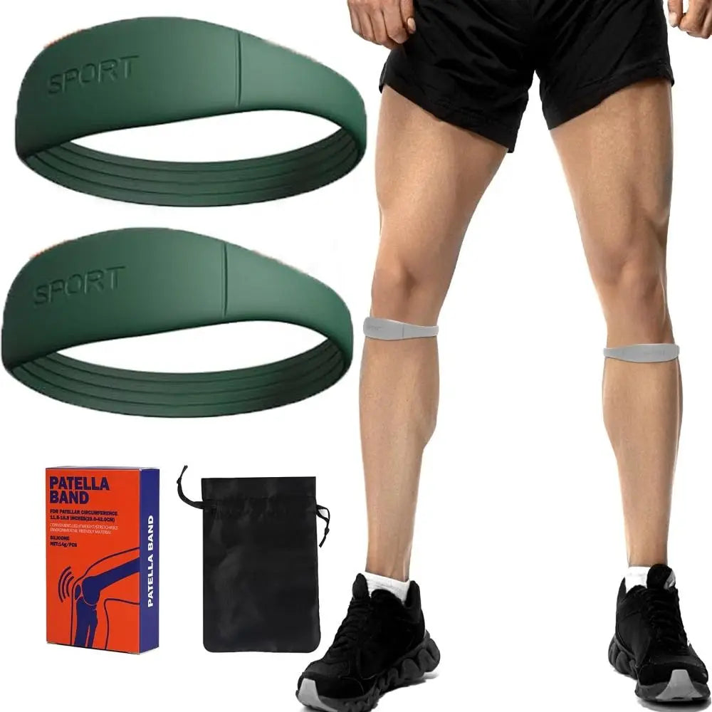 Silicone Patella Tendon Strap - Adjustable Support Band