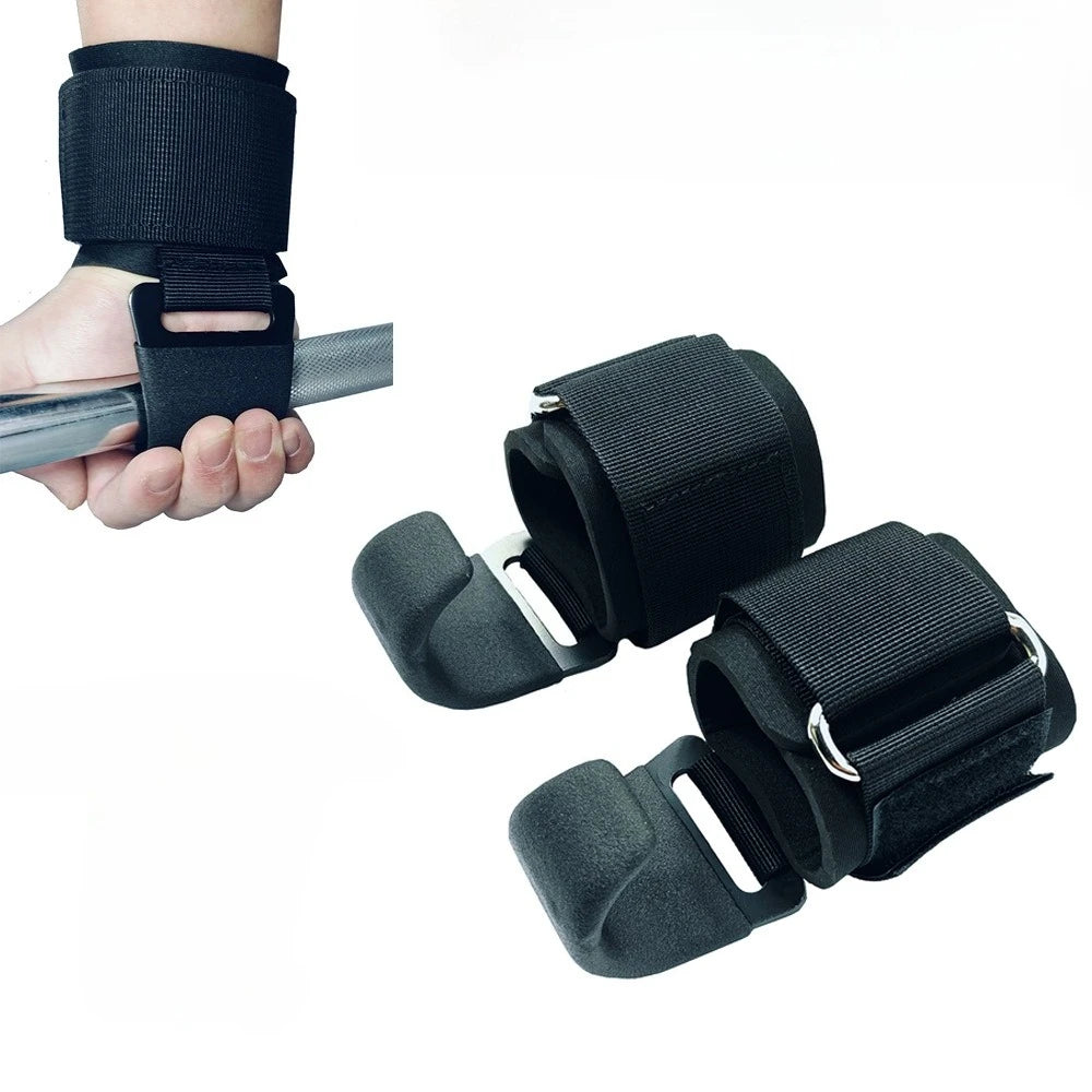 MarkhorAthletics™  Weight Lifting Hook Grips With Wrist Wraps Hand-Bar