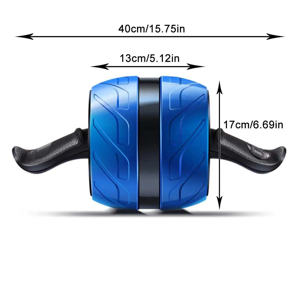 Rebound Ab Roller - Wide Wheel Core Trainer with Knee Mat