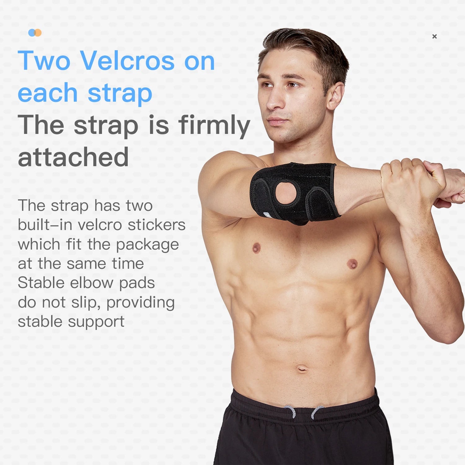MarkhorAthletics™ 1 Piece Adjustable Elbow Support Brace