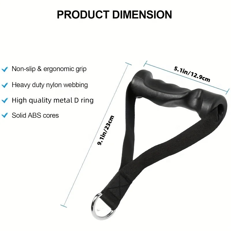 2-Pack Ergonomic Cable Machine Handles - Resistance Band Grips