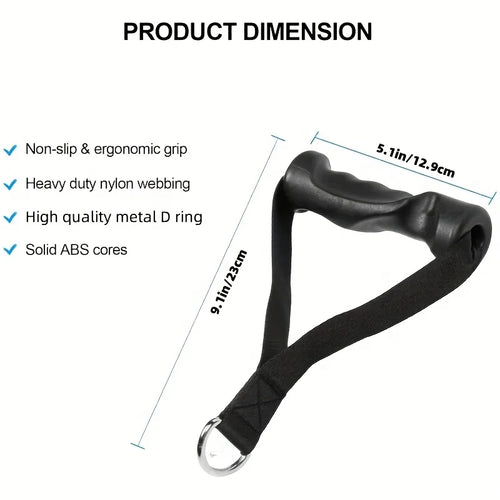 2-Pack Ergonomic Cable Machine Handles - Resistance Band Grips