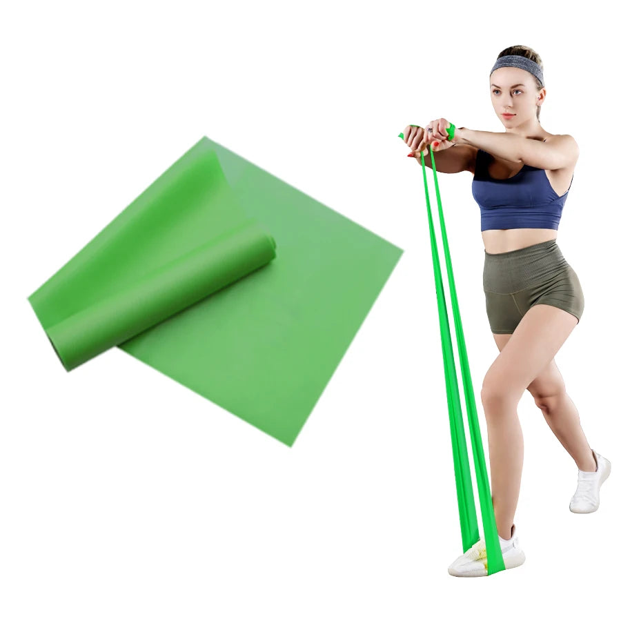 Long Pilates Resistance Band - Stretch Band for Physical Therapy & Yoga