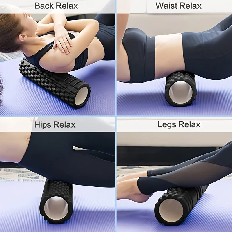 EVA Textured Foam Roller 30 x 8cm - Muscle Roller for Yoga & Pilates