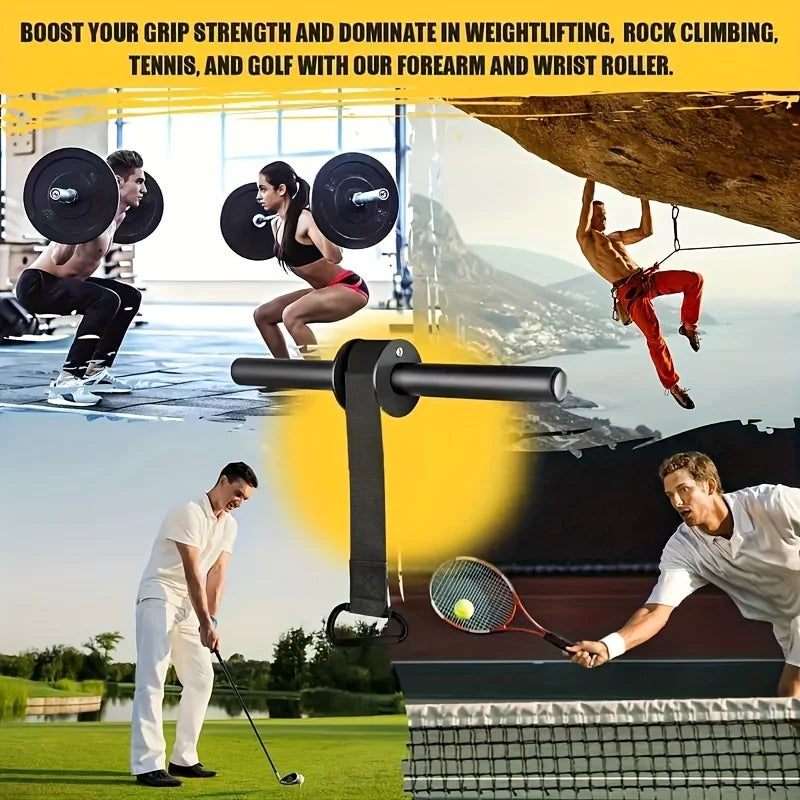 Iron Wrist & Forearm Strengthener Bar – Rotational Grip Trainer