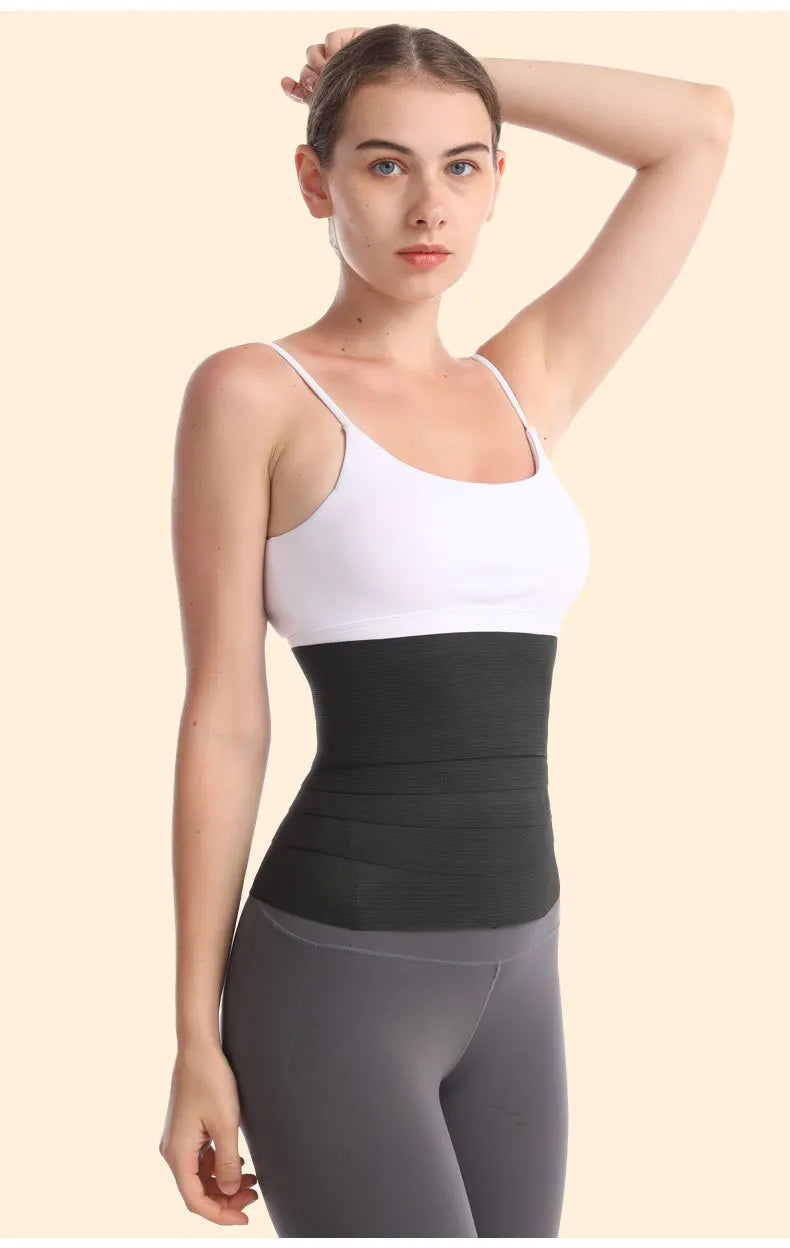 Waist Bandage Wrap Trainer - Firm Compression Tummy Wrap Belt