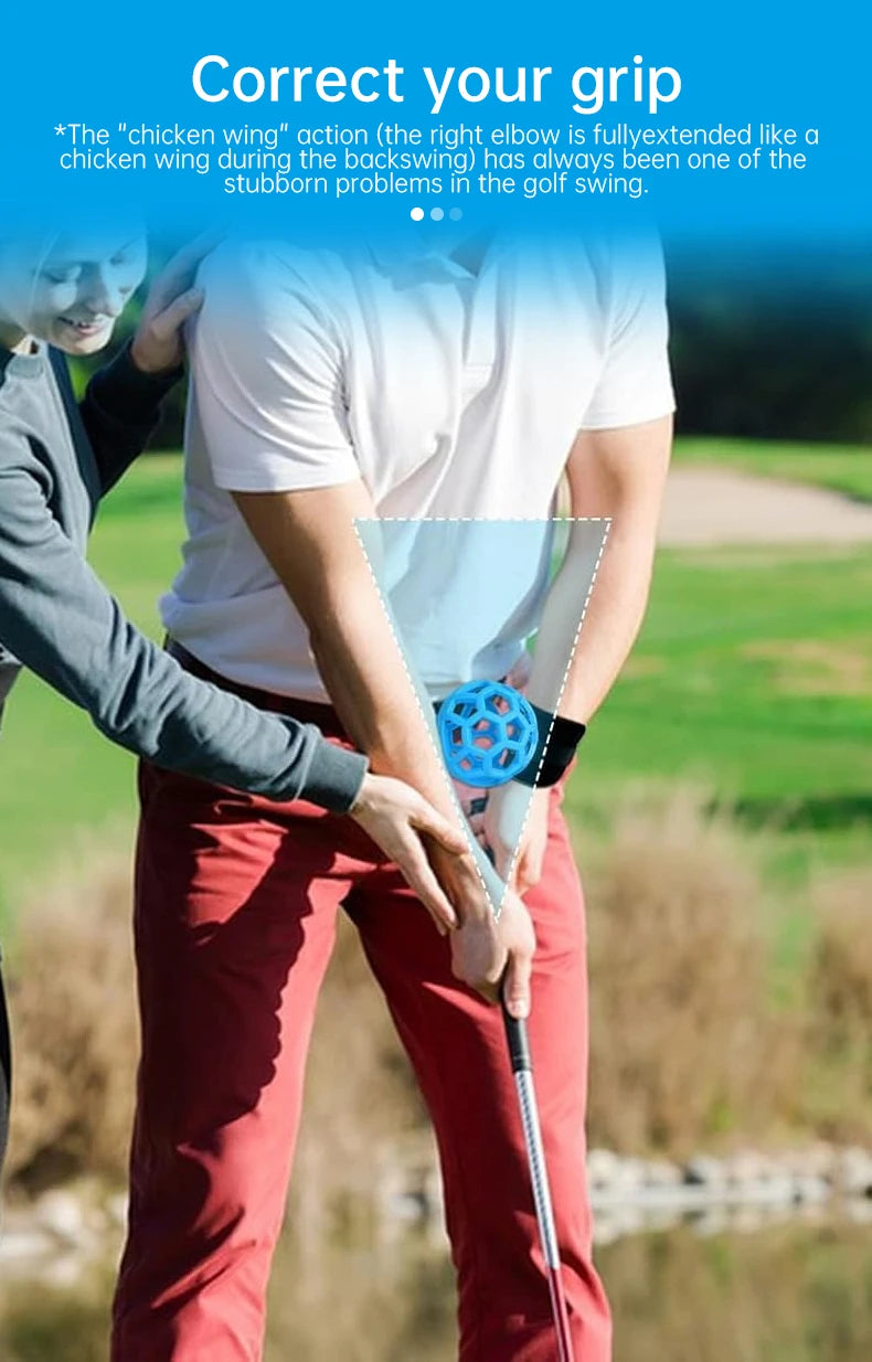 Golf Chicken Wing Corrector - Swing Connection Training Ball