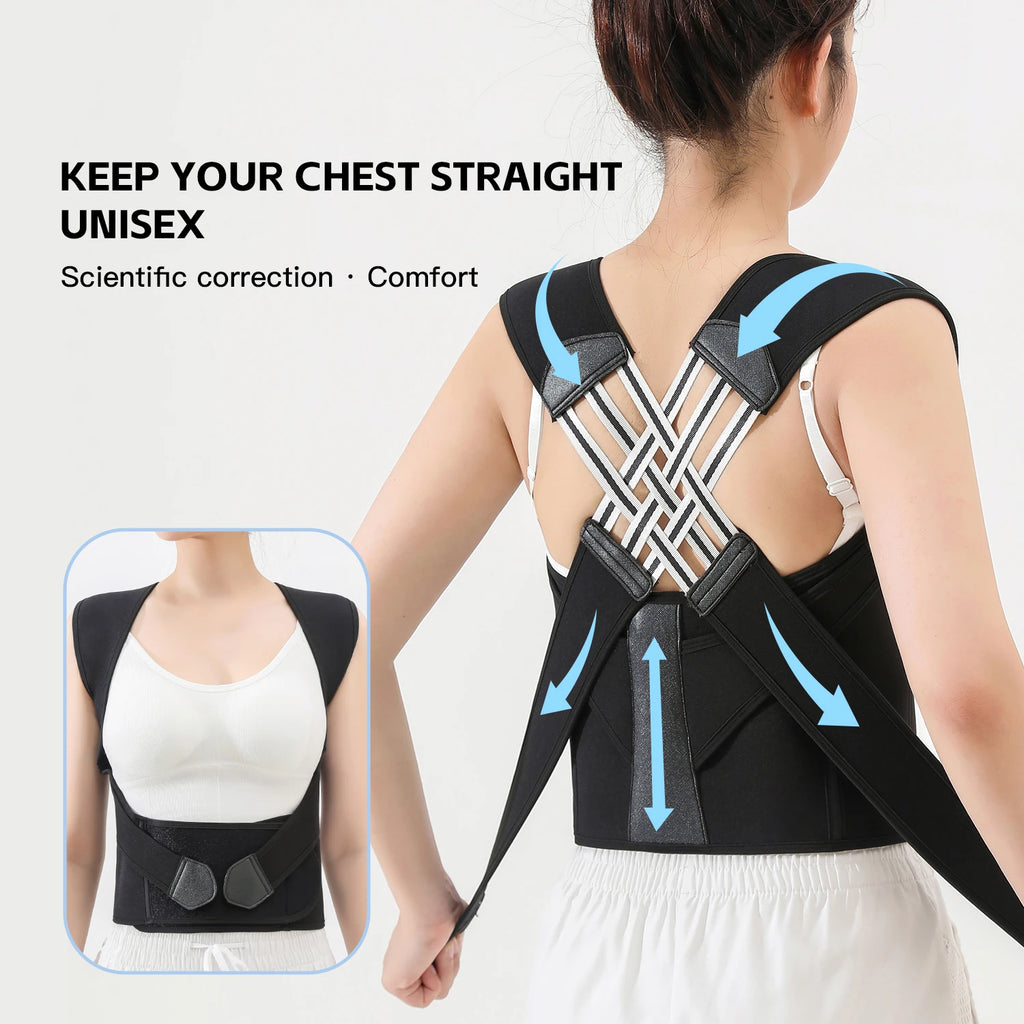 Anti-Hunchback Back Brace - Spinal Posture Support Strap