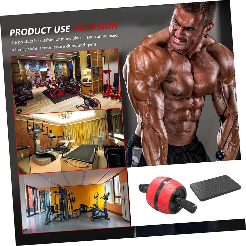 Rebound Ab Roller - Wide Wheel Core Trainer with Knee Mat