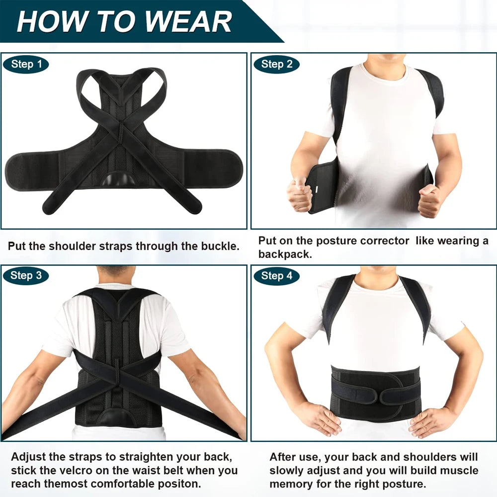 MarkhorAthletics™ Back Brace Posture Corrector