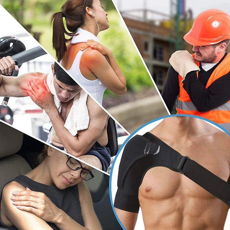 Shoulder Pressure Pad Support Brace - Wrap for Men & Women