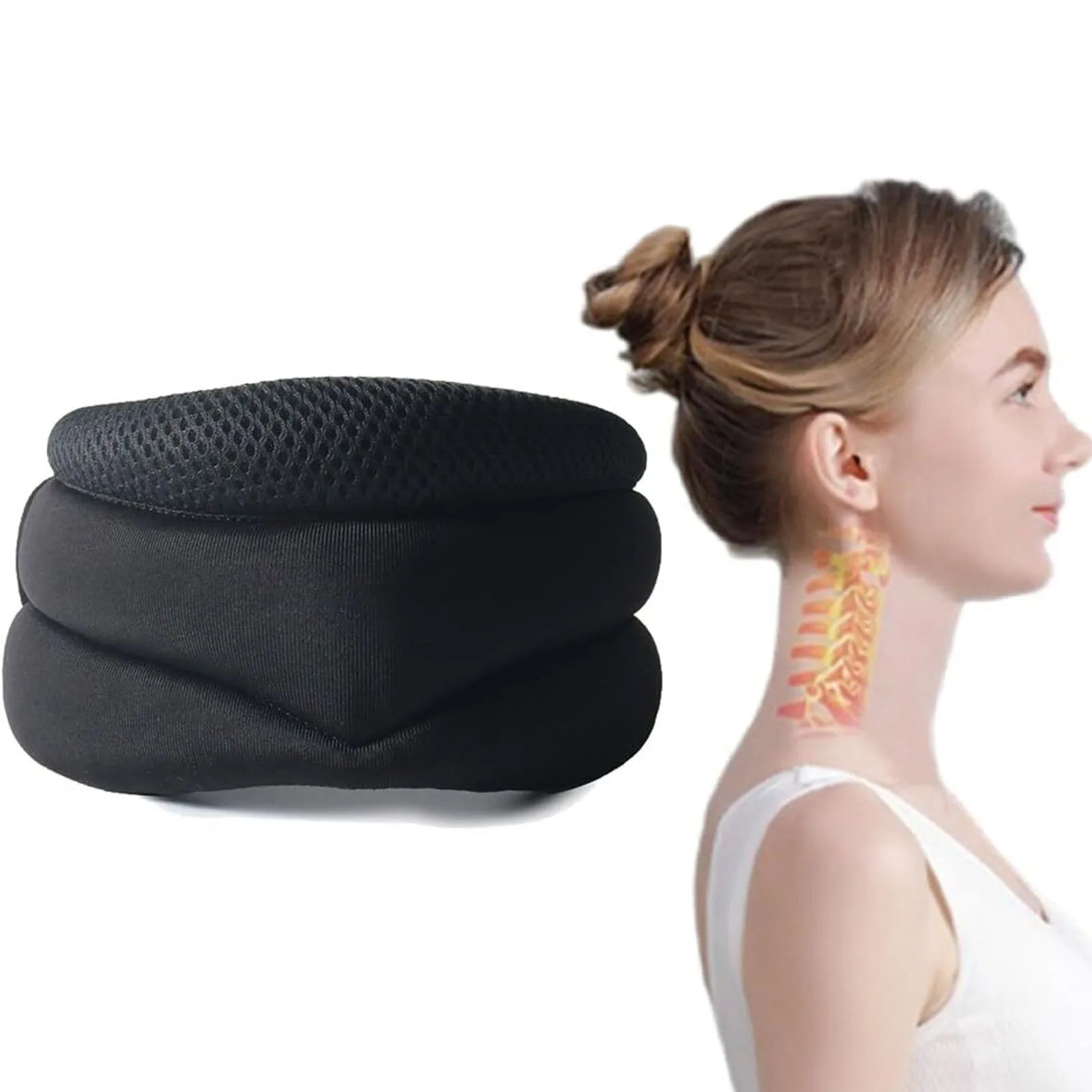 MarkhorAthletics™ Neck Brace for Neck Pain and Support Adjustable Relieves Pressure