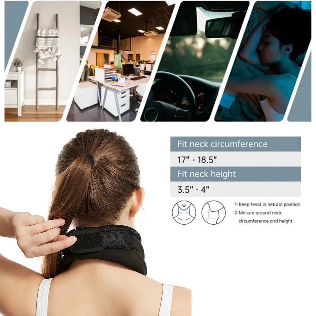 MarkhorAthletics™ Neck Brace for Neck Pain and Support Adjustable Relieves Pressure