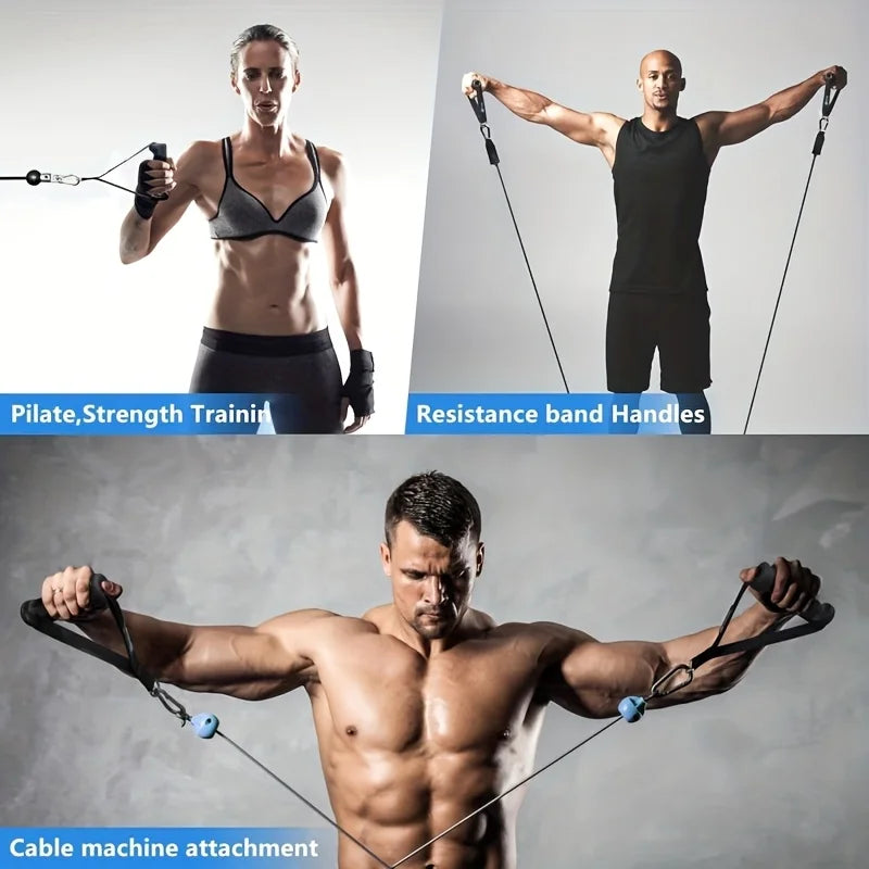 2-Pack Ergonomic Cable Machine Handles - Resistance Band Grips