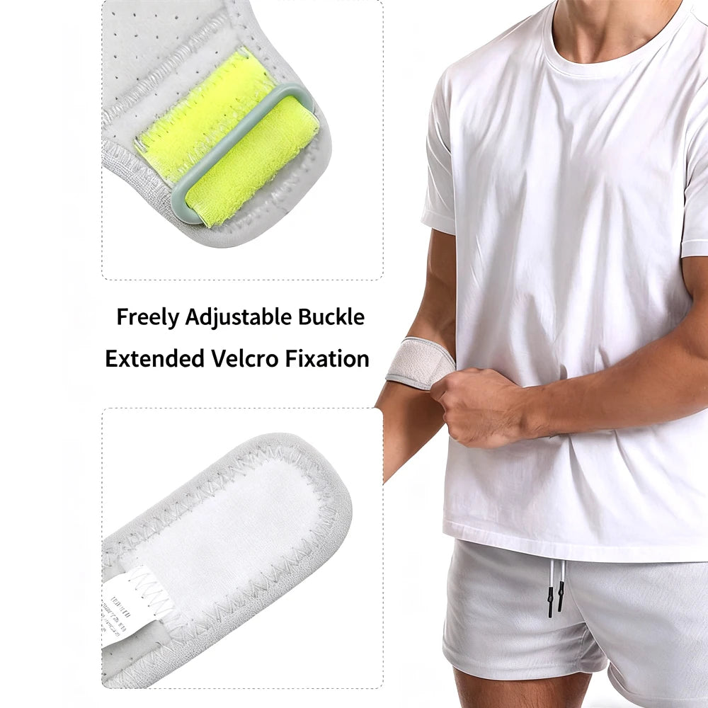 Elbow Support Strap with Shock-Absorbing Pad - Adjustable Fit