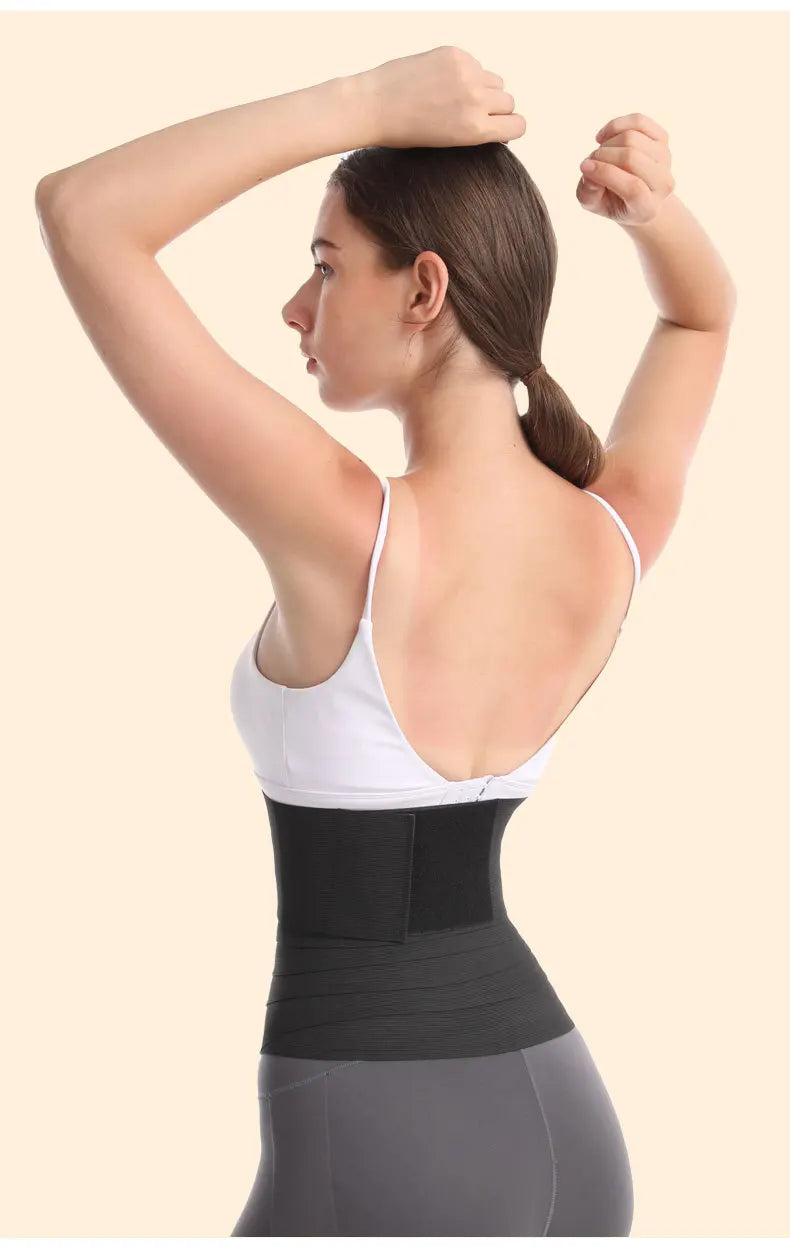 Waist Bandage Wrap Trainer - Firm Compression Tummy Wrap Belt