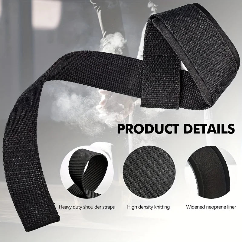 Weight Lifting Straps - Heavy-Duty Grip Support for Deadlifts & Rows