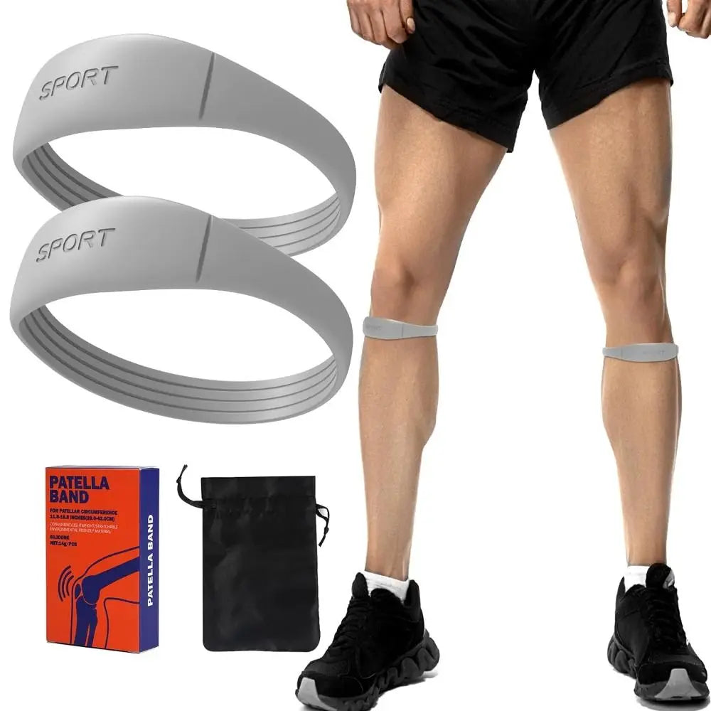 Silicone Patella Tendon Strap - Adjustable Support Band