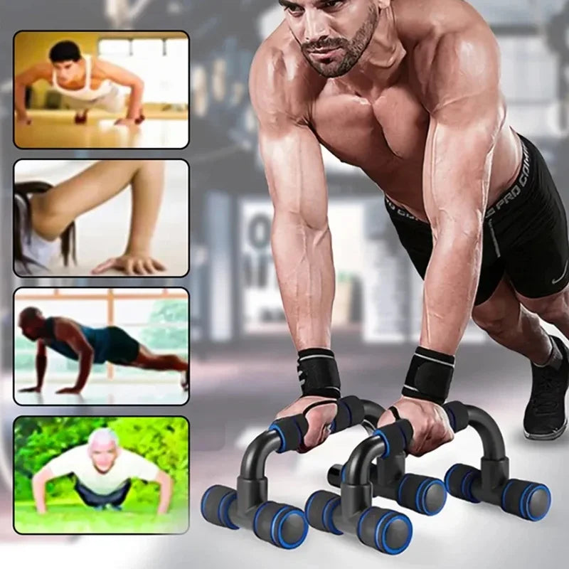 MarkhorAthletics™ 1 pair U-shaped Push-up Rack Fitness Equipment