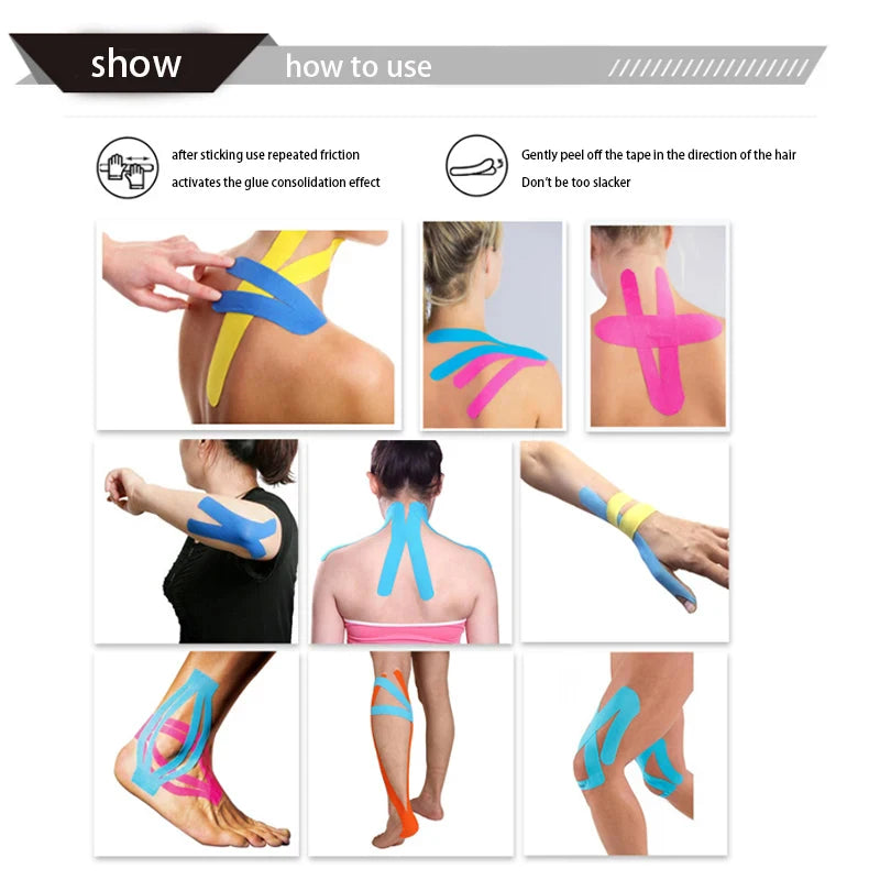 MarkhorAthletics™ 5CMX5M Muscle Recovery Patch - Sports Elastic Tape